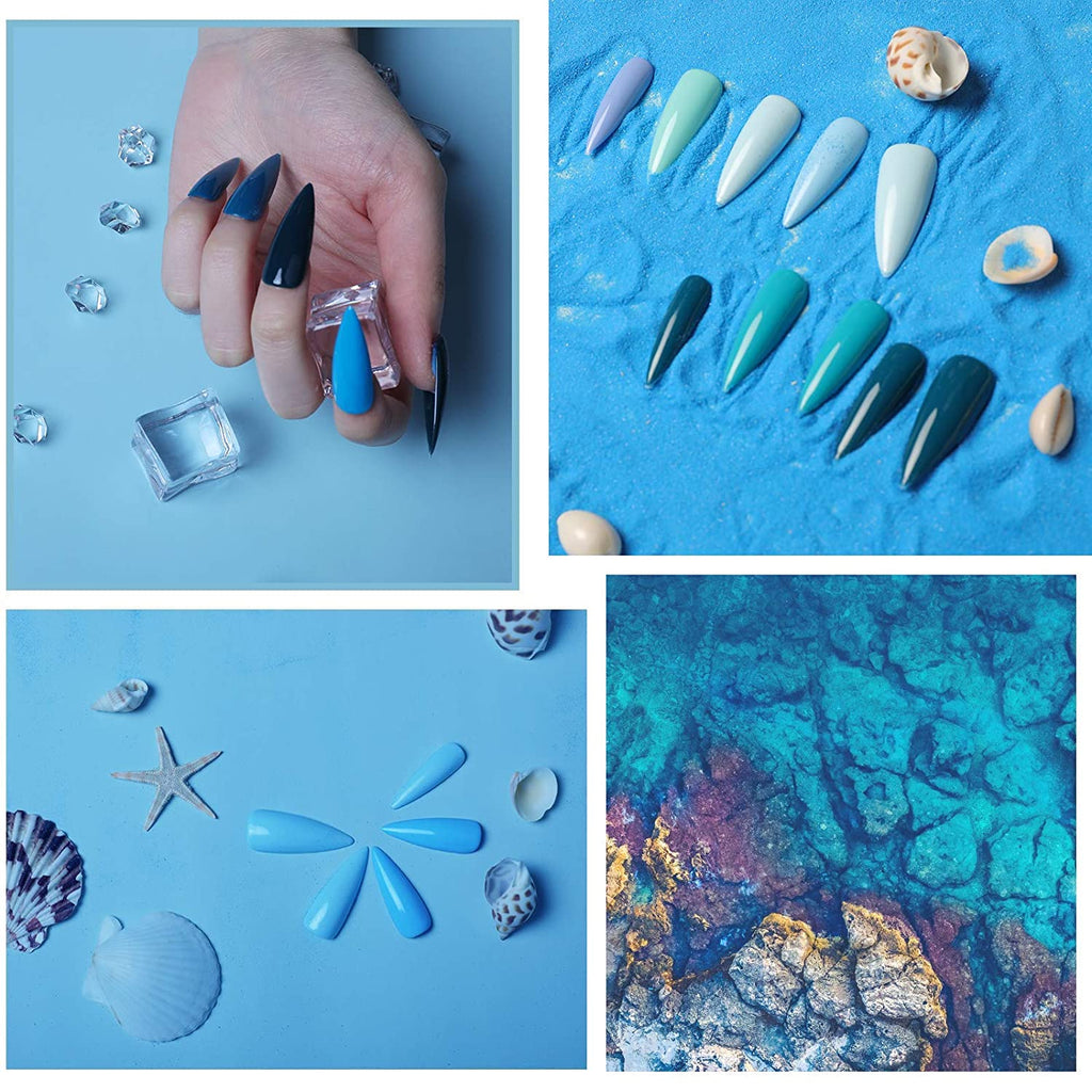 Aquamarine Gel Collection Nail Polish - 12 Colors